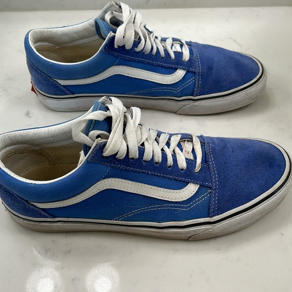 Vans men’s old Skool size 10 suede/canvas blue - Picture 4 of 6